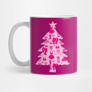 Barbie Pink Christmas Tree Mug